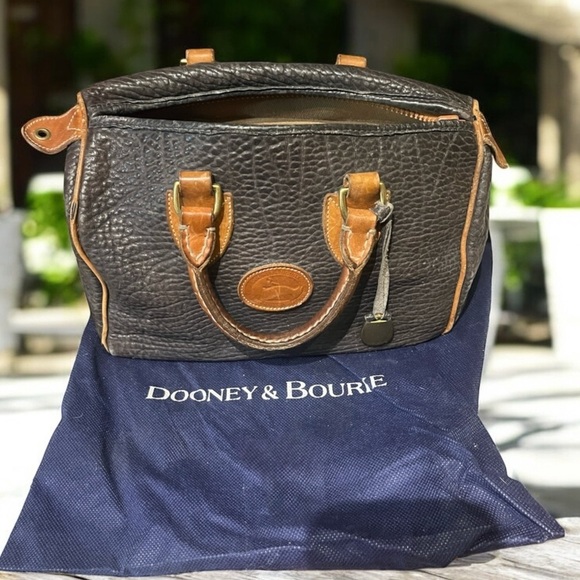 Dooney & Bourke Handbags - VINTAGE 1990S DOONEY & BOURKE ALL WEATHER LEATHER SATCHEL HANDBAG PURSE